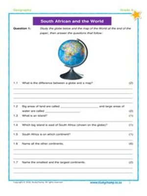 cover image of Grade 4 Geography, Test 3